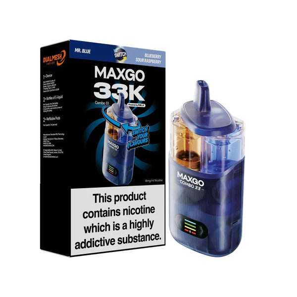 RELX Maxgo Combo 33000, 33k Puffs Prefilled Pod Kit - £10.49