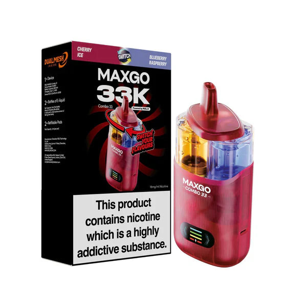 RELX Maxgo Combo 33000, 33k Puffs Prefilled Pod Kit - £10.49