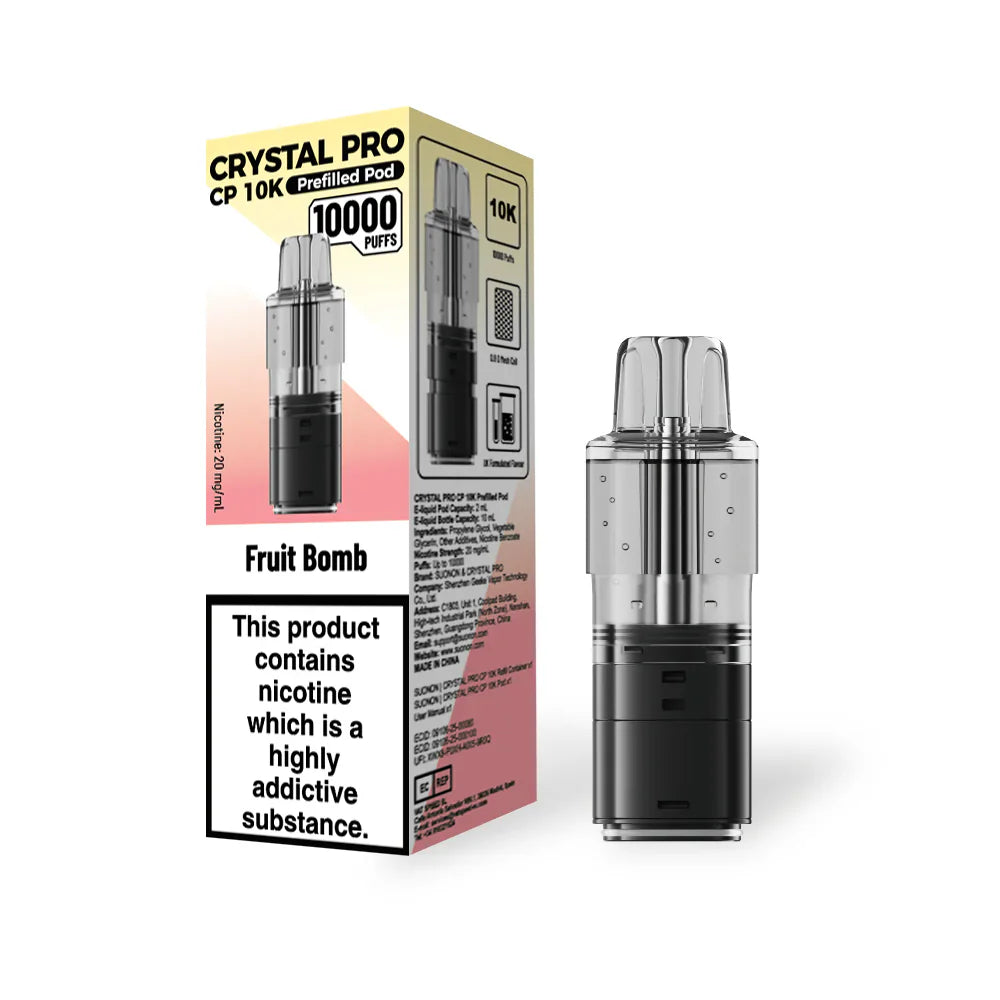 Crystal Pro CP 10k Replacement Pods - (BOX OF 5)