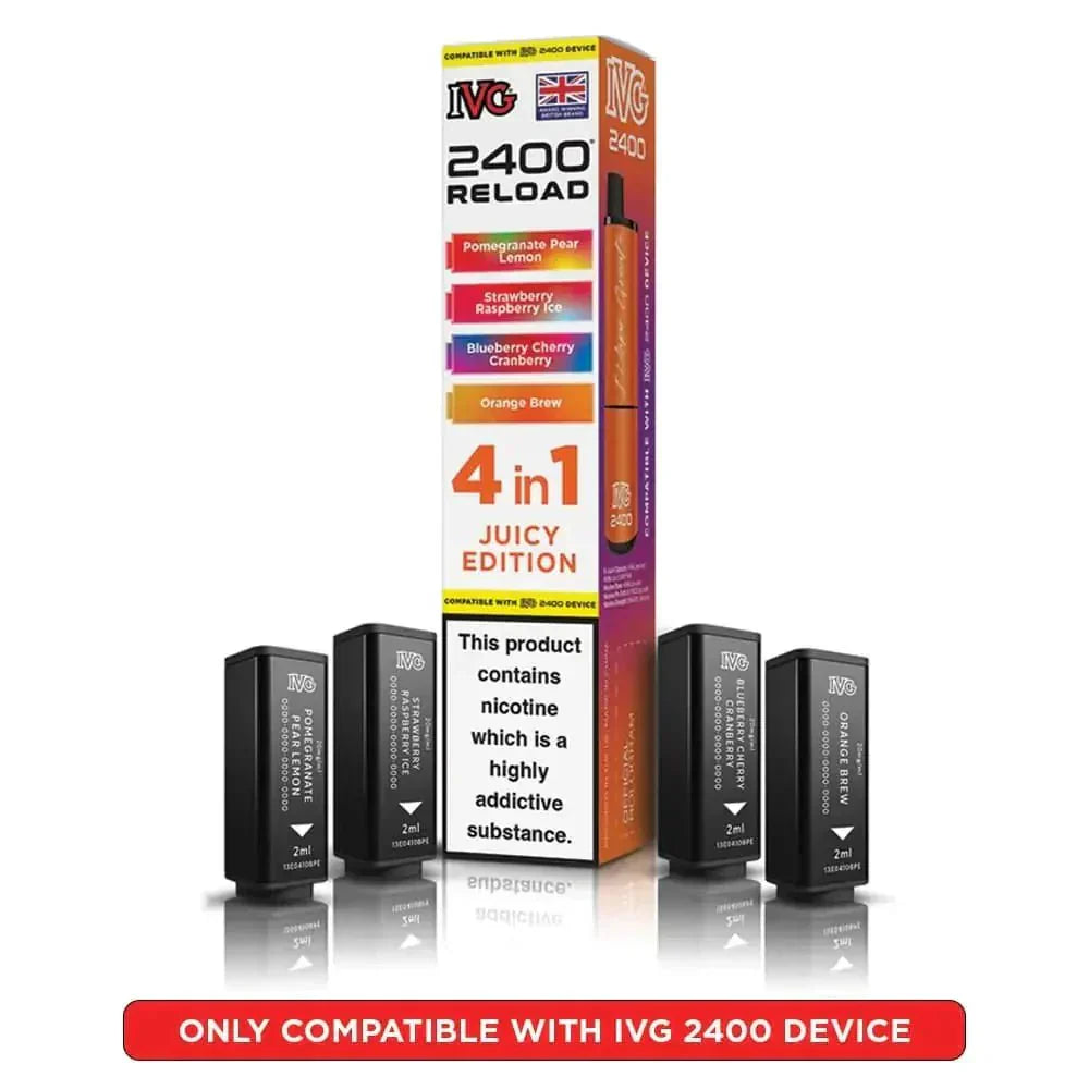 IVG 2400 Reload 4 in 1 Prefilled Pods | Box of 5