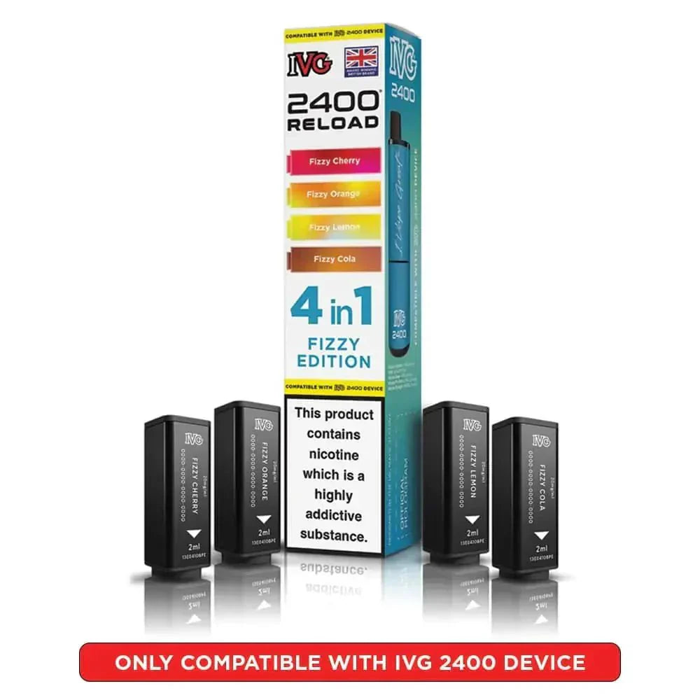 IVG 2400 Reload 4 in 1 Prefilled Pods | Box of 5