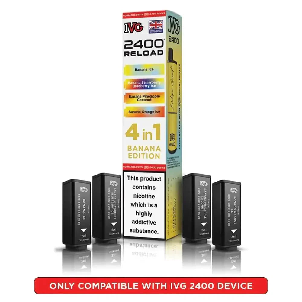 IVG 2400 Reload 4 in 1 Prefilled Pods | Box of 5