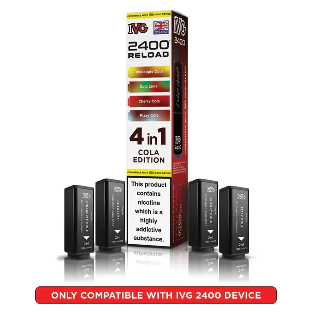 IVG 2400 Reload 4 in 1 Prefilled Pods | Box of 5