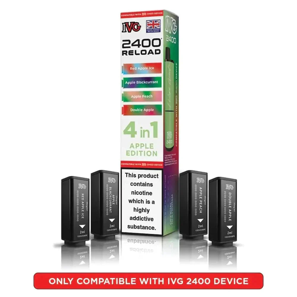 IVG 2400 Reload 4 in 1 Prefilled Pods | Box of 5