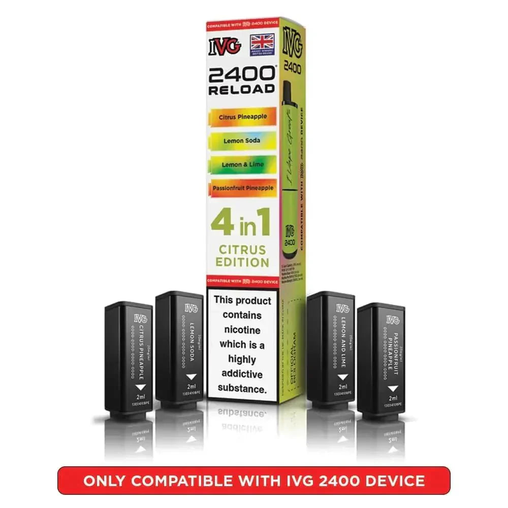 IVG 2400 Reload 4 in 1 Prefilled Pods | Box of 5