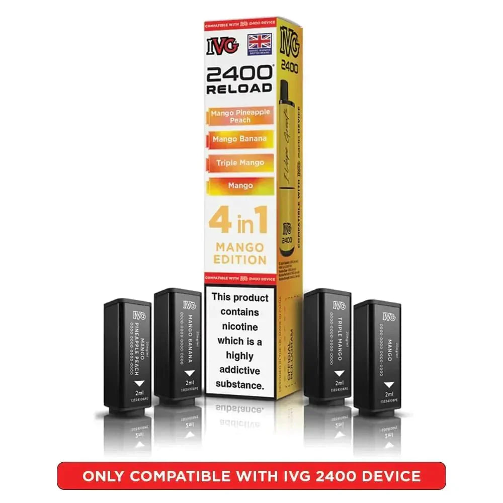 IVG 2400 Reload 4 in 1 Prefilled Pods | Box of 5