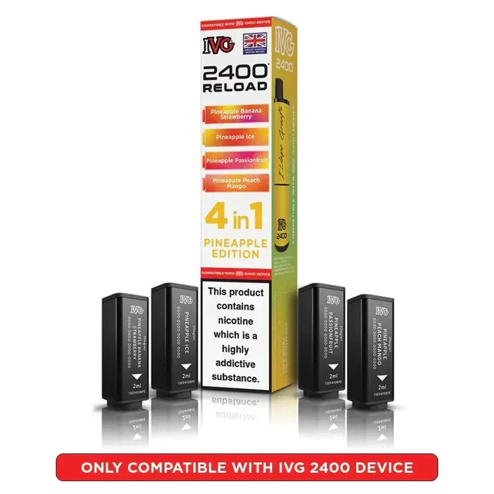 IVG 2400 Reload 4 in 1 Prefilled Pods | Box of 5