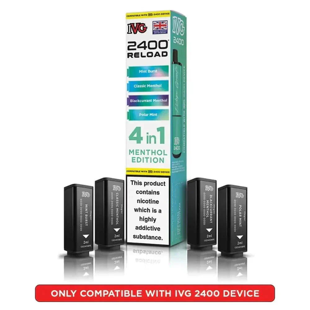 IVG 2400 Reload 4 in 1 Prefilled Pods | Box of 5
