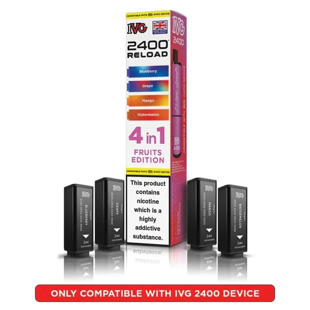IVG 2400 Reload 4 in 1 Prefilled Pods | Box of 5