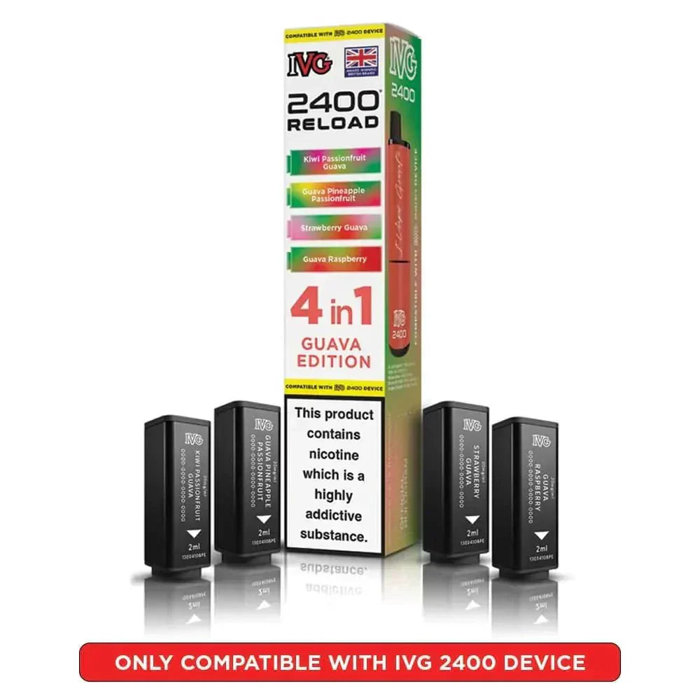 IVG 2400 Reload 4 in 1 Prefilled Pods | Box of 5