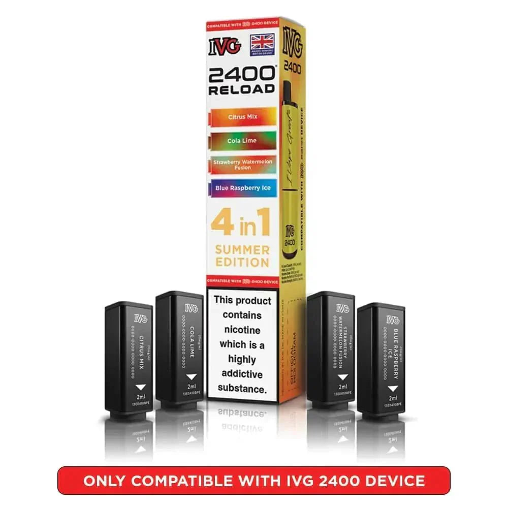 IVG 2400 Reload 4 in 1 Prefilled Pods | Box of 5