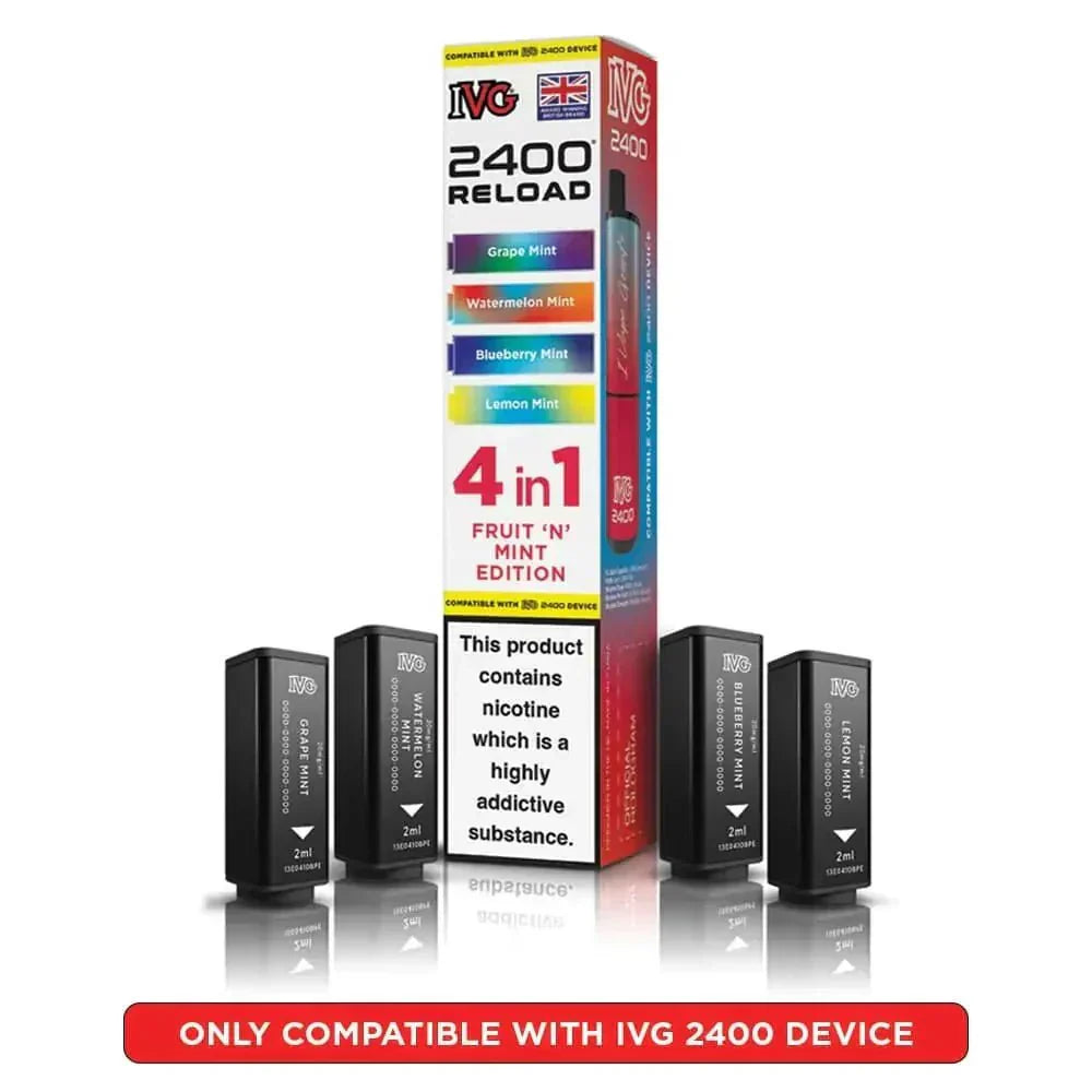 IVG 2400 Reload 4 in 1 Prefilled Pods | Box of 5