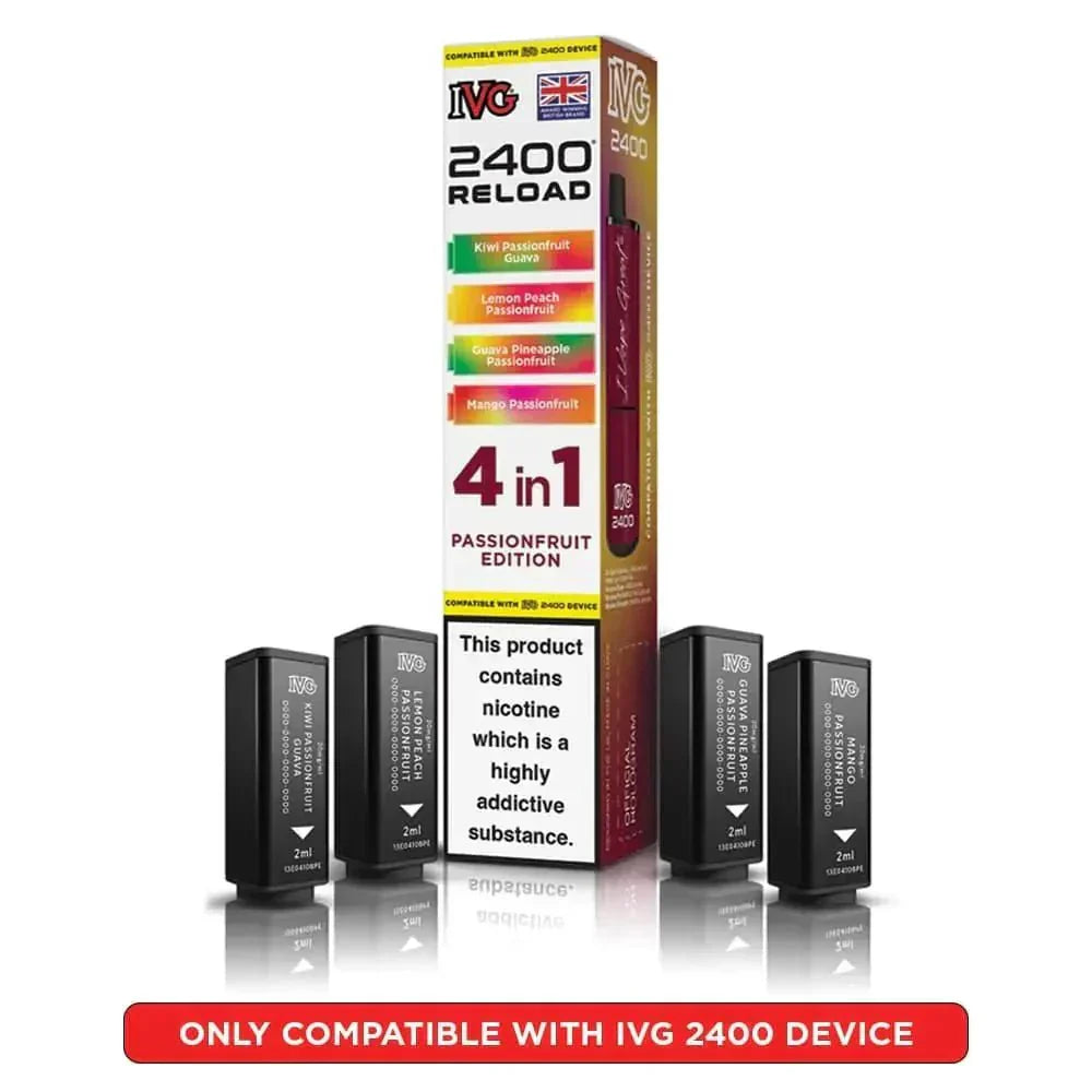 IVG 2400 Reload 4 in 1 Prefilled Pods | Box of 5