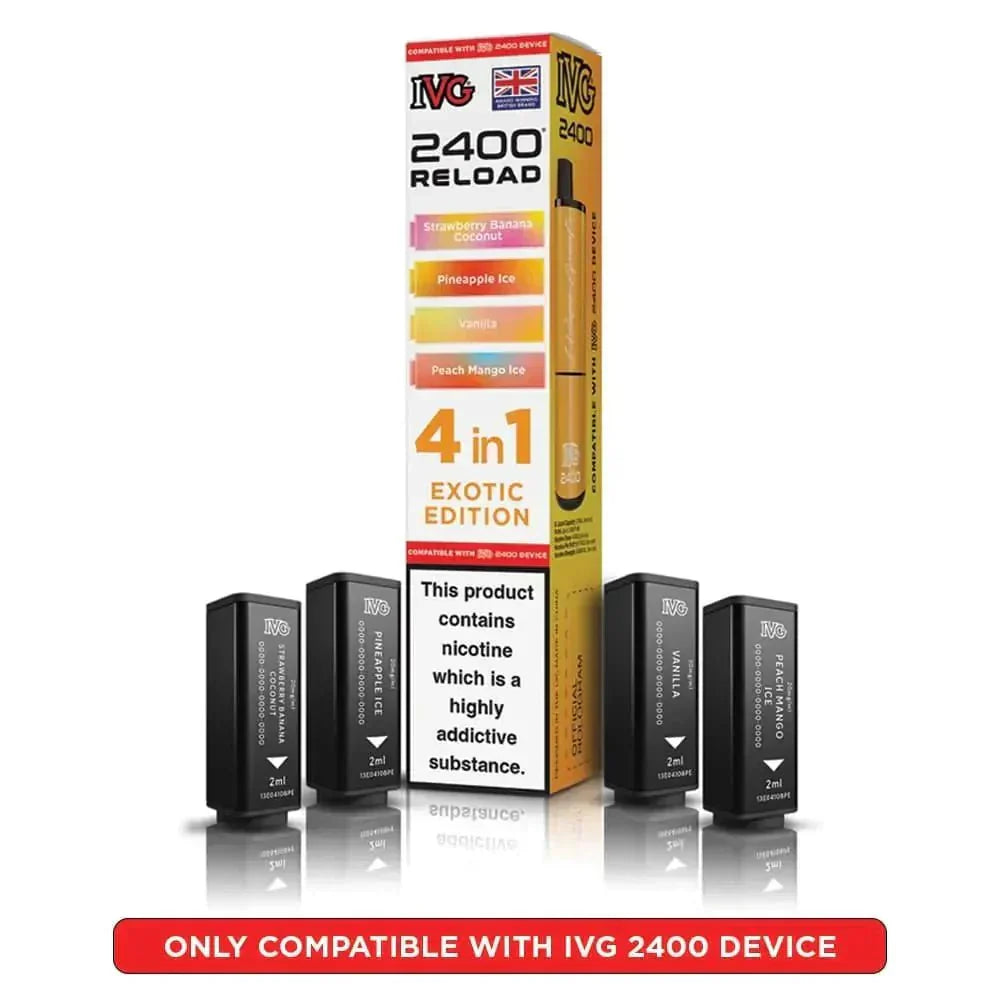 IVG 2400 Reload 4 in 1 Prefilled Pods | Box of 5