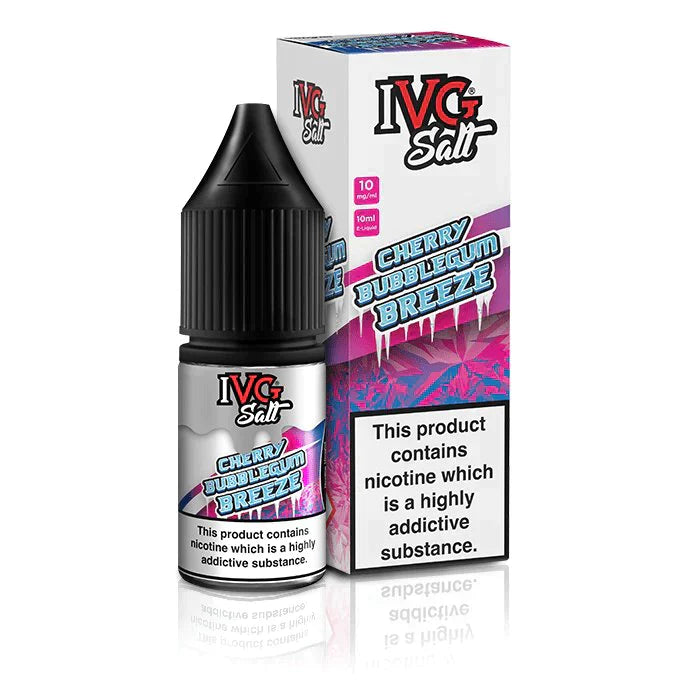 IVG - CHERRY BUBBLEGUM BREEZE - 10ML NIC SALT - Box of 10
