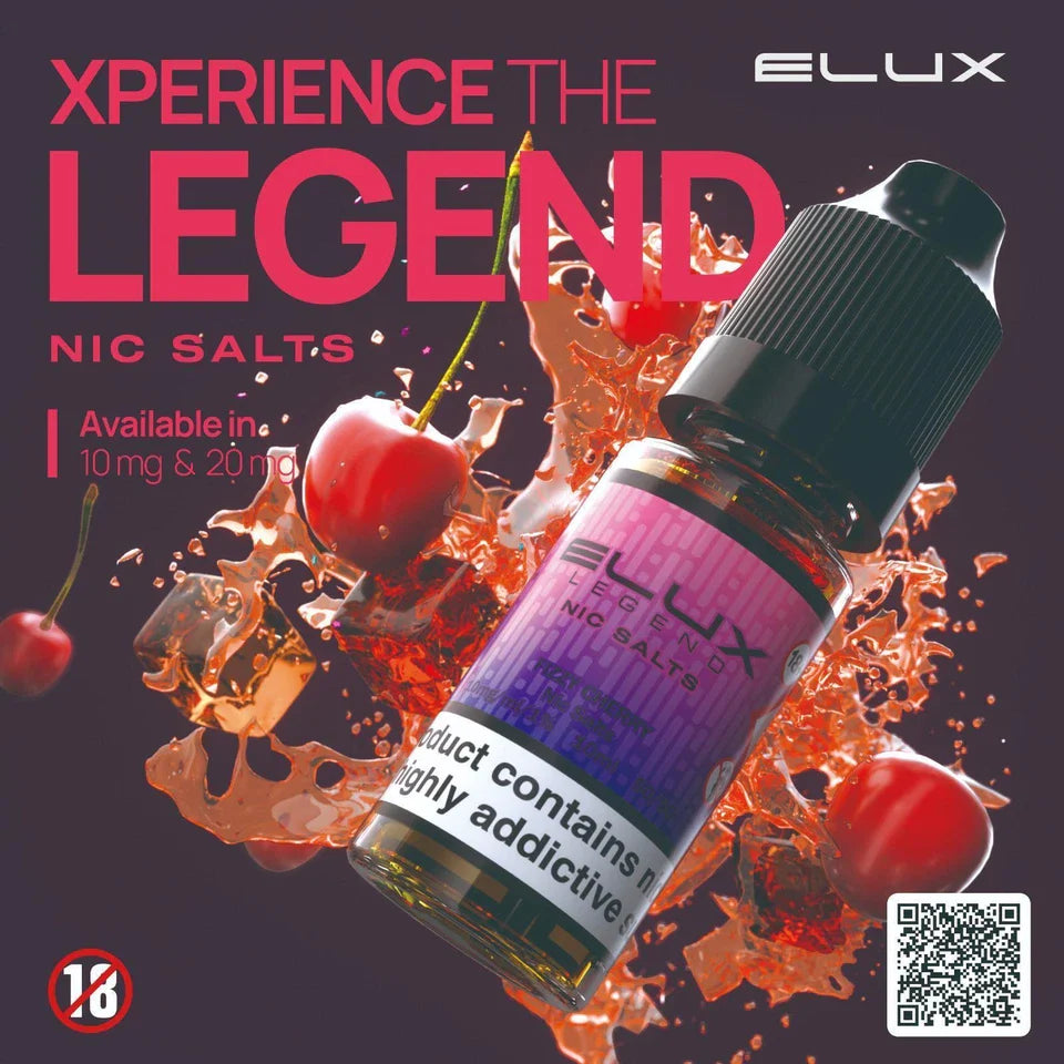 Elux Nic Salt 10ml E Liquid 50VG/50PG | 10mg 20mg Bar Salt | Ecig POD Vape Juice
