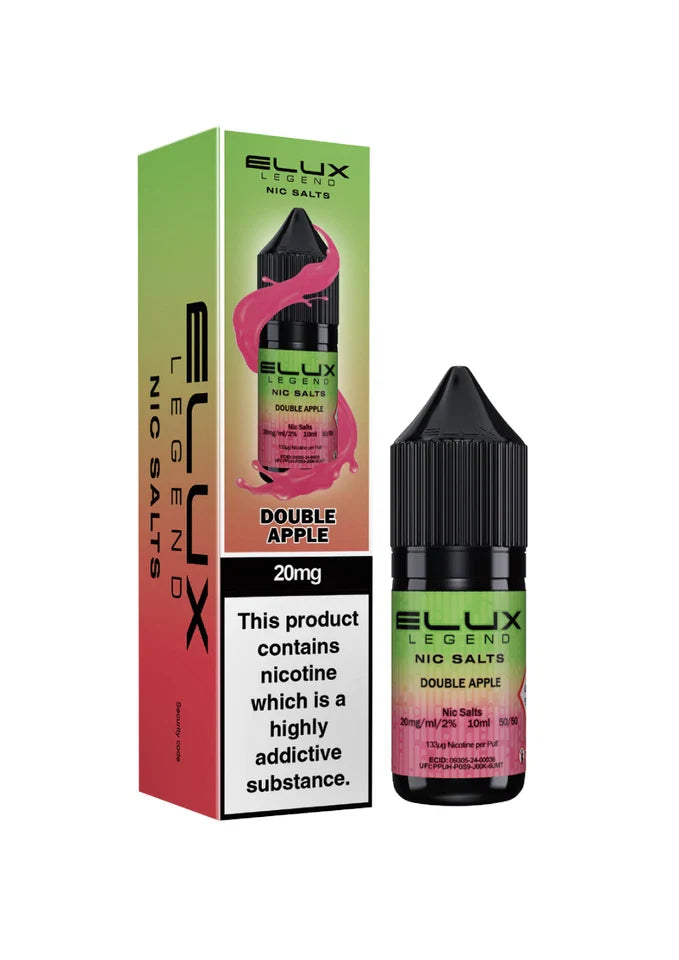 Elux Nic Salt 10ml E Liquid 50VG/50PG | 10mg 20mg Bar Salt | Ecig POD Vape Juice
