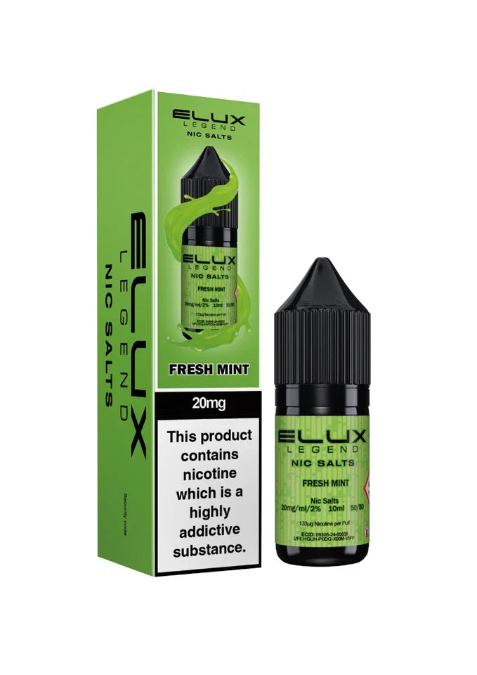 Elux Nic Salt 10ml E Liquid 50VG/50PG | 10mg 20mg Bar Salt | Ecig POD Vape Juice