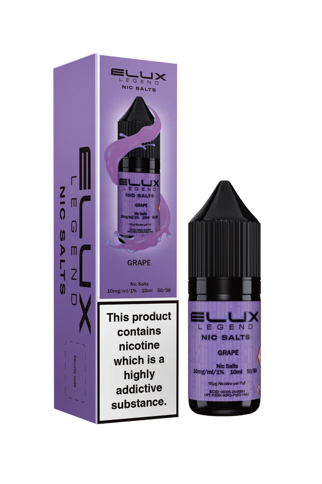 Elux Nic Salt 10ml E Liquid 50VG/50PG | 10mg 20mg Bar Salt | Ecig POD Vape Juice