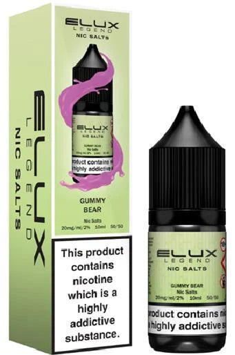 Elux Nic Salt 10ml E Liquid 50VG/50PG | 10mg 20mg Bar Salt | Ecig POD Vape Juice