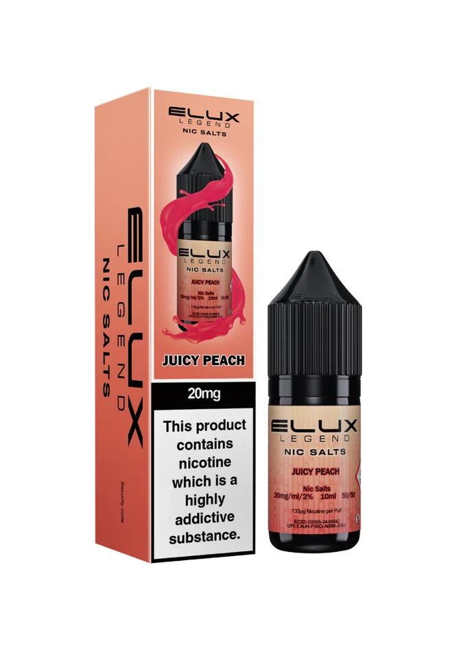 Elux Nic Salt 10ml E Liquid 50VG/50PG | 10mg 20mg Bar Salt | Ecig POD Vape Juice