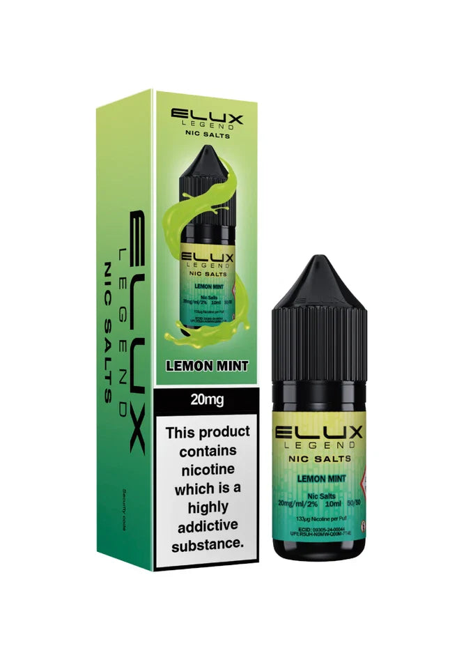 Elux Nic Salt 10ml E Liquid 50VG/50PG | 10mg 20mg Bar Salt | Ecig POD Vape Juice