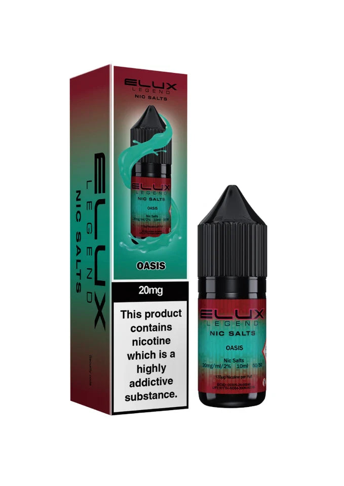 Elux Nic Salt 10ml E Liquid 50VG/50PG | 10mg 20mg Bar Salt | Ecig POD Vape Juice
