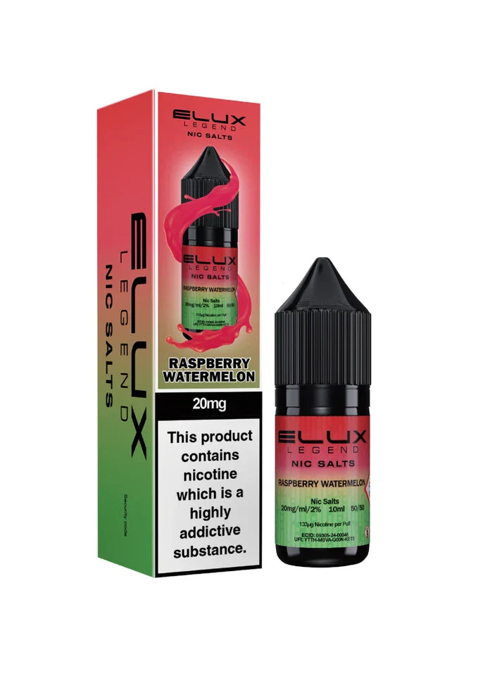 Elux Nic Salt 10ml E Liquid 50VG/50PG | 10mg 20mg Bar Salt | Ecig POD Vape Juice