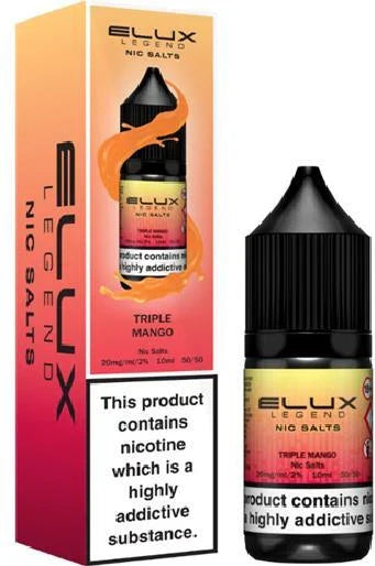 Elux Nic Salt 10ml E Liquid 50VG/50PG | 10mg 20mg Bar Salt | Ecig POD Vape Juice