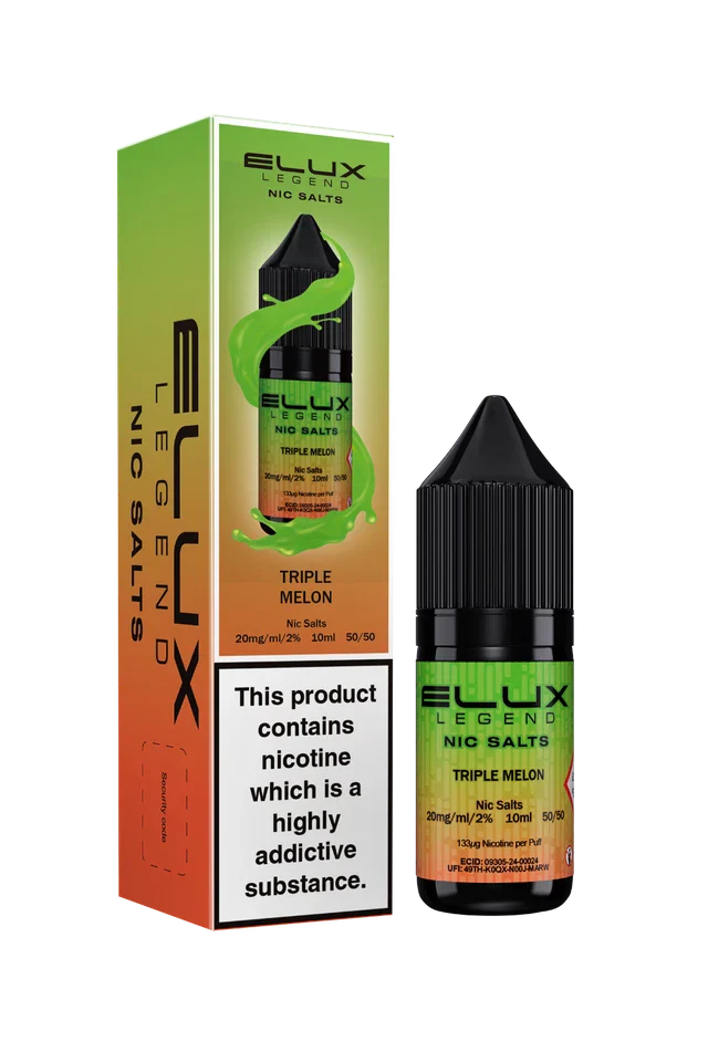 Elux Nic Salt 10ml E Liquid 50VG/50PG | 10mg 20mg Bar Salt | Ecig POD Vape Juice