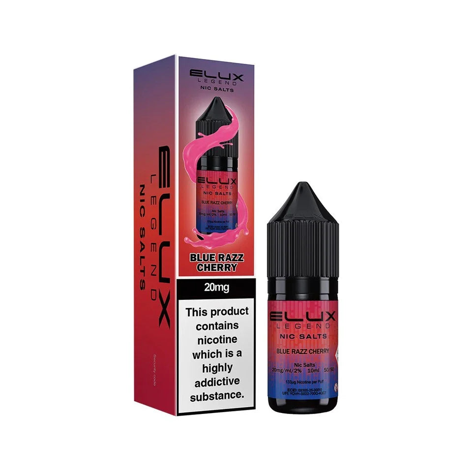 Elux Nic Salt 10ml E Liquid 50VG/50PG | 10mg 20mg Bar Salt | Ecig POD Vape Juice