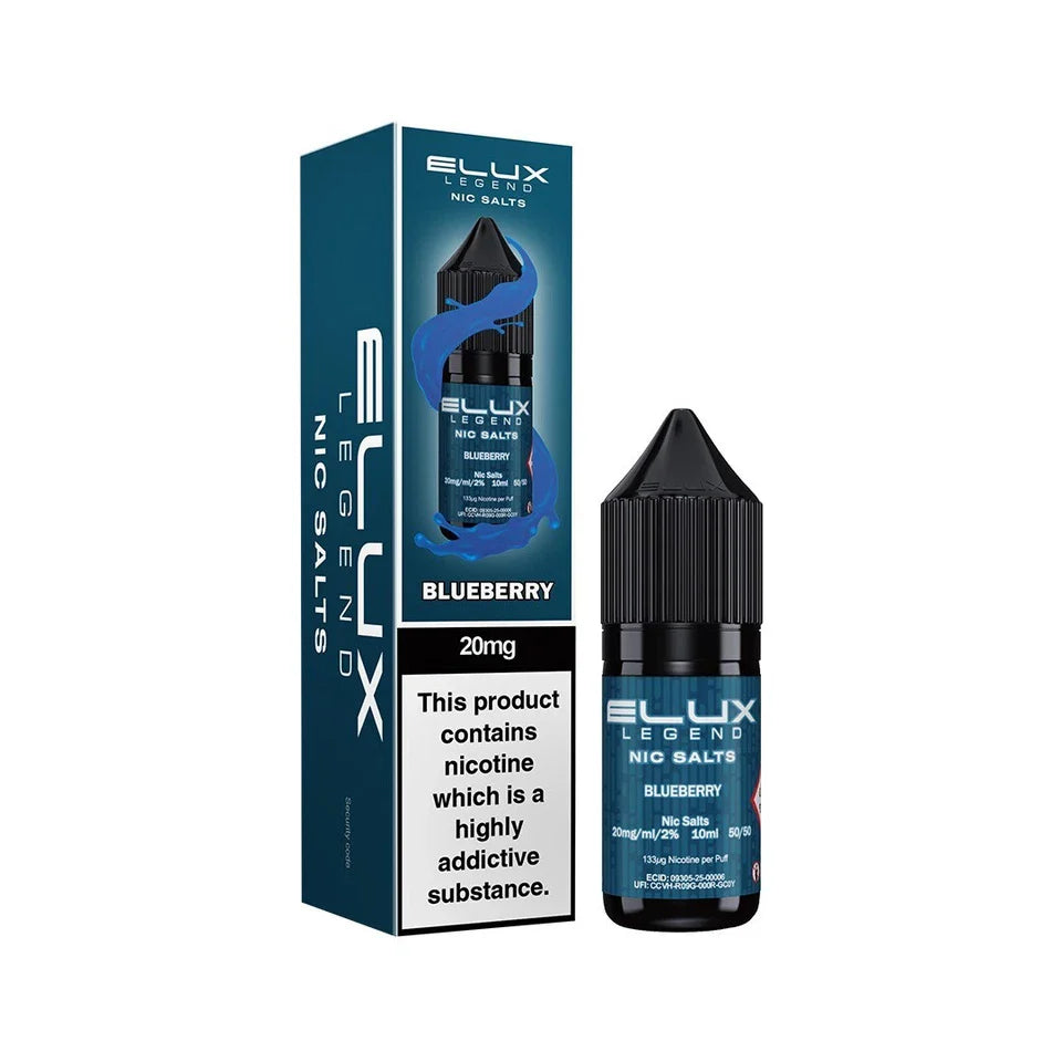 Elux Nic Salt 10ml E Liquid 50VG/50PG | 10mg 20mg Bar Salt | Ecig POD Vape Juice