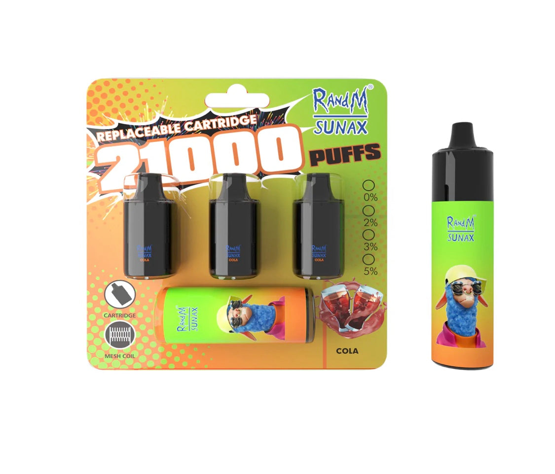 RandM SUNAX 21,000 DISPOSABLE AIRFLOW CONTROL REPLACE VAPE POD DEVICE (3*7000 PUFFS)