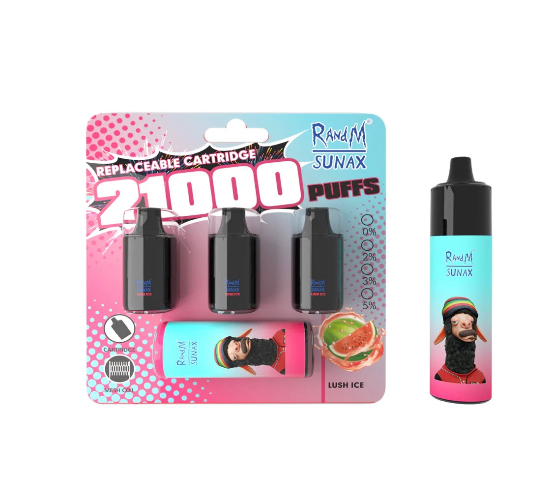 RandM SUNAX 21,000 DISPOSABLE AIRFLOW CONTROL REPLACE VAPE POD DEVICE (3*7000 PUFFS)