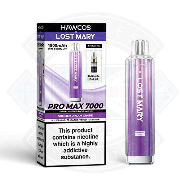 Lost Mary x Hawcos Pro Max 7000 Refillable Kit - £7.99 (Mix Boxes Available)
