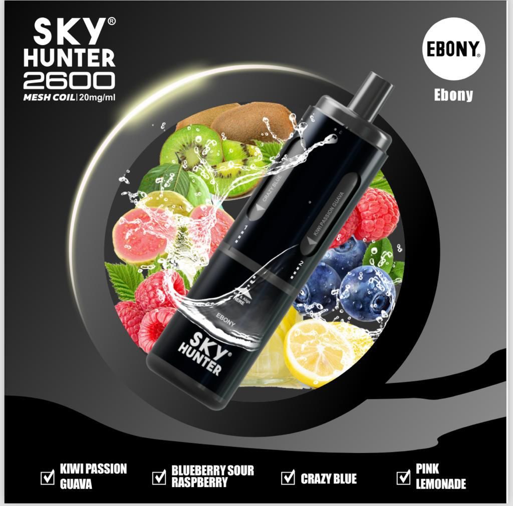 4 in 1 Sky Hunter 2600 Puffs Disposable Vape Box of 5 - Vaperdeals