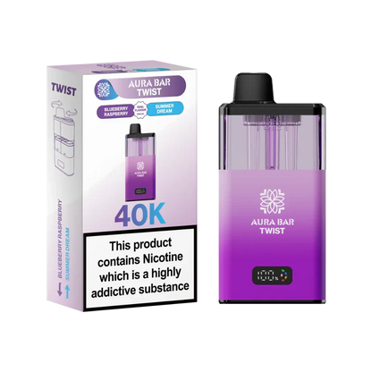 Crystal Prime Aura Bar Twist 40K Puff Prefilled Pod Kit