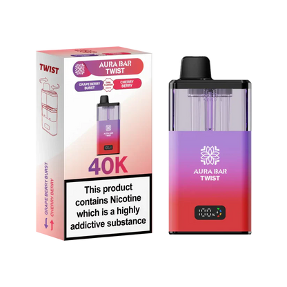 Crystal Prime Aura Bar Twist 40K Puff Prefilled Pod Kit