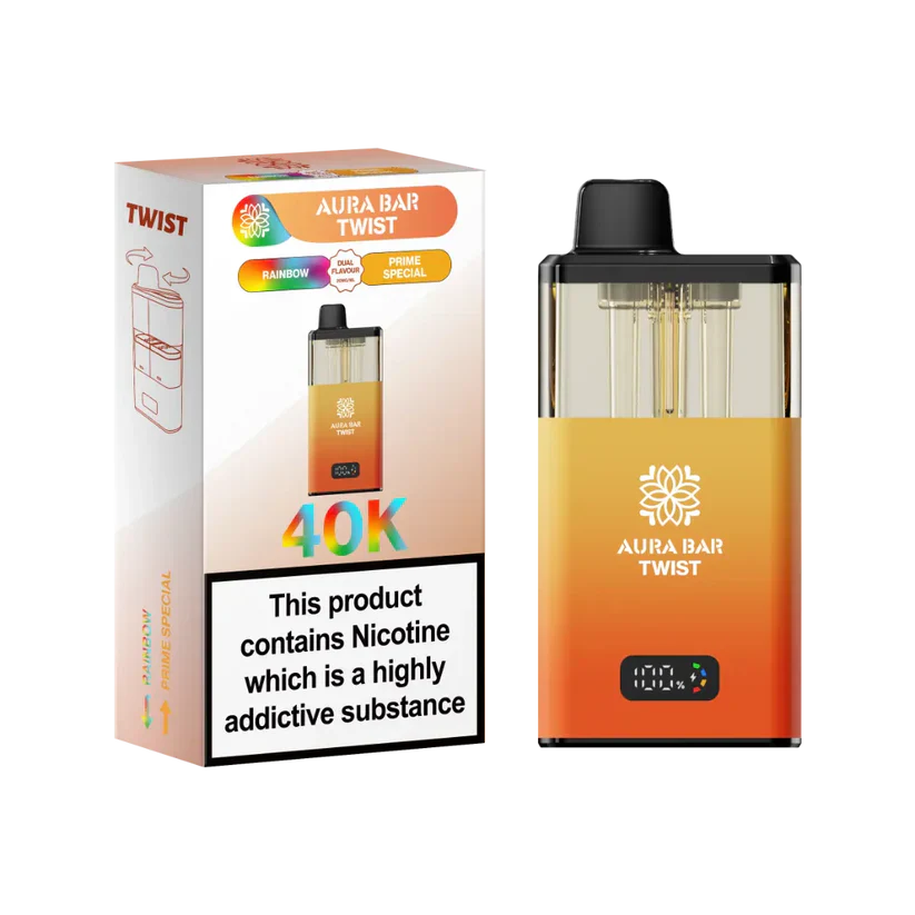Crystal Prime Aura Bar Twist 40K Puff Prefilled Pod Kit