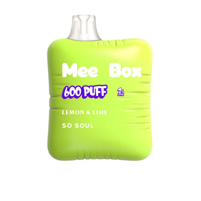 So Soul Mee Box 600 Disposable Vape Puff Pod Pack of 10