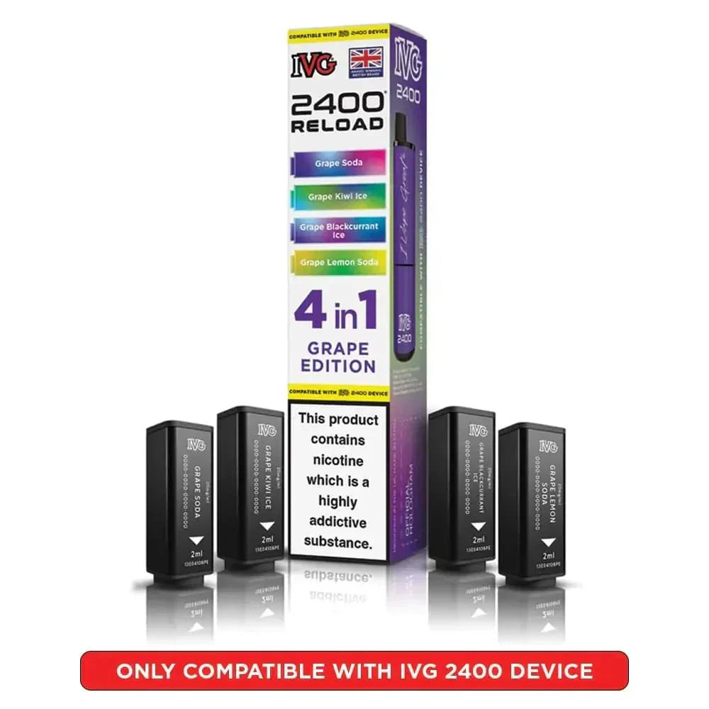 IVG 2400 Reload 4 in 1 Prefilled Pods | Box of 5