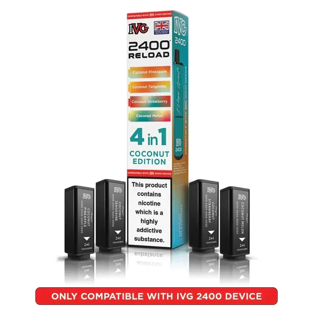 IVG 2400 Reload 4 in 1 Prefilled Pods | Box of 5