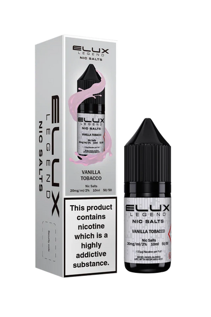 Elux Nic Salt 10ml E Liquid 50VG/50PG | 10mg 20mg Bar Salt | Ecig POD Vape Juice