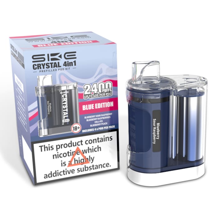 Ske Crystal 2400 Puffs 4 in 1 Disposable Vape Device - Vaperdeals