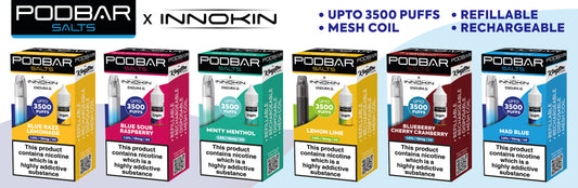 Podbar Salts - Innokin Endura S1 (TWIN PACK) -  £8.99