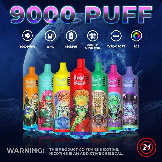 RandM Tornado 9000 puffs -  £8.25